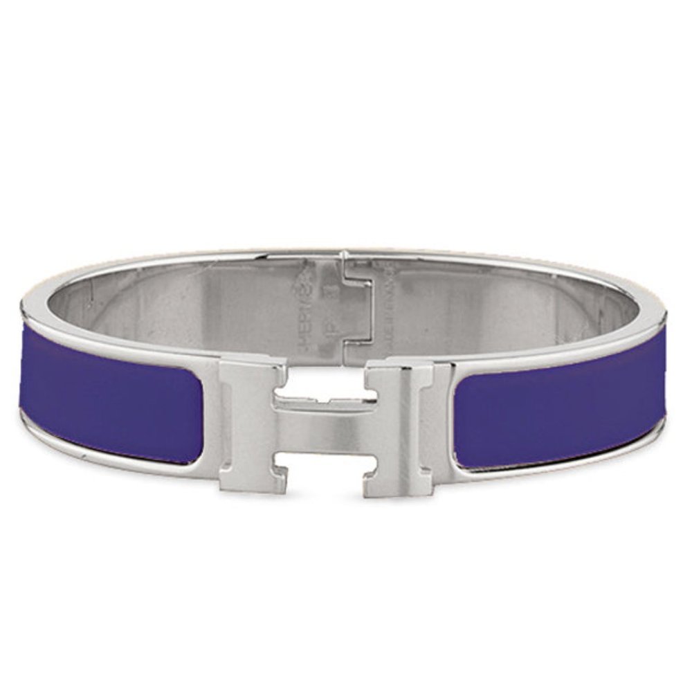 Hermès - Narrow Clic H Bracelet - Purple - Size PM - Hermes